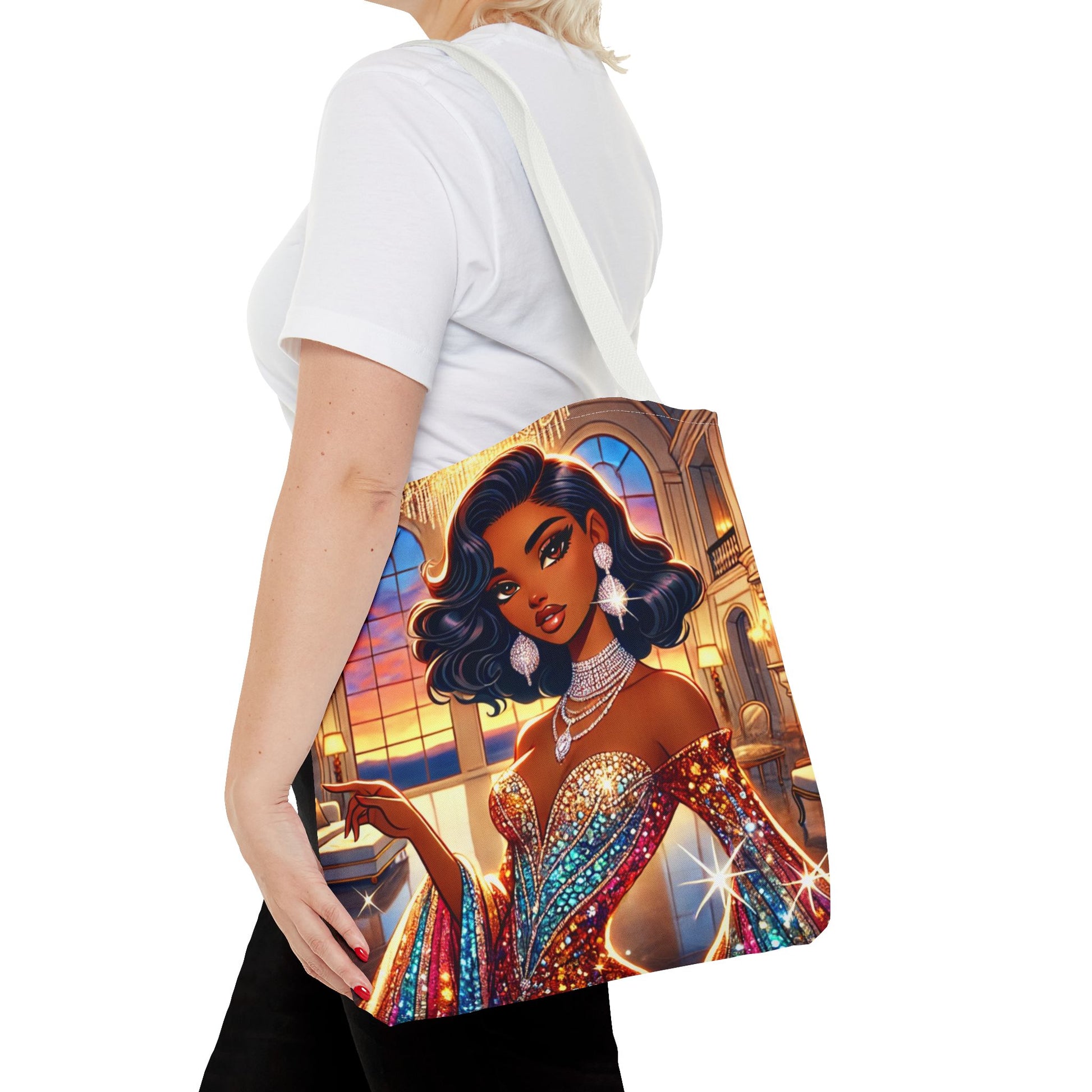 "Elegance Suits Me" (Hazel) - Tote Bag (AOP) - Creatively Designed Shop