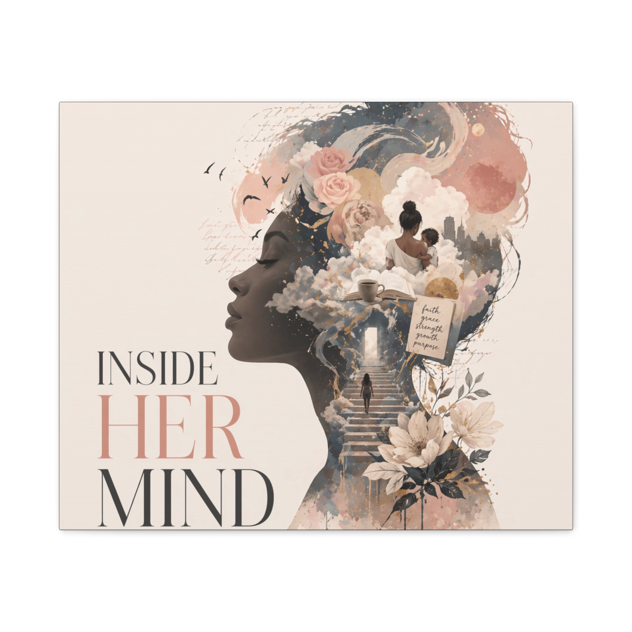 Inside Her Mind - Matte Canvas Wall Art