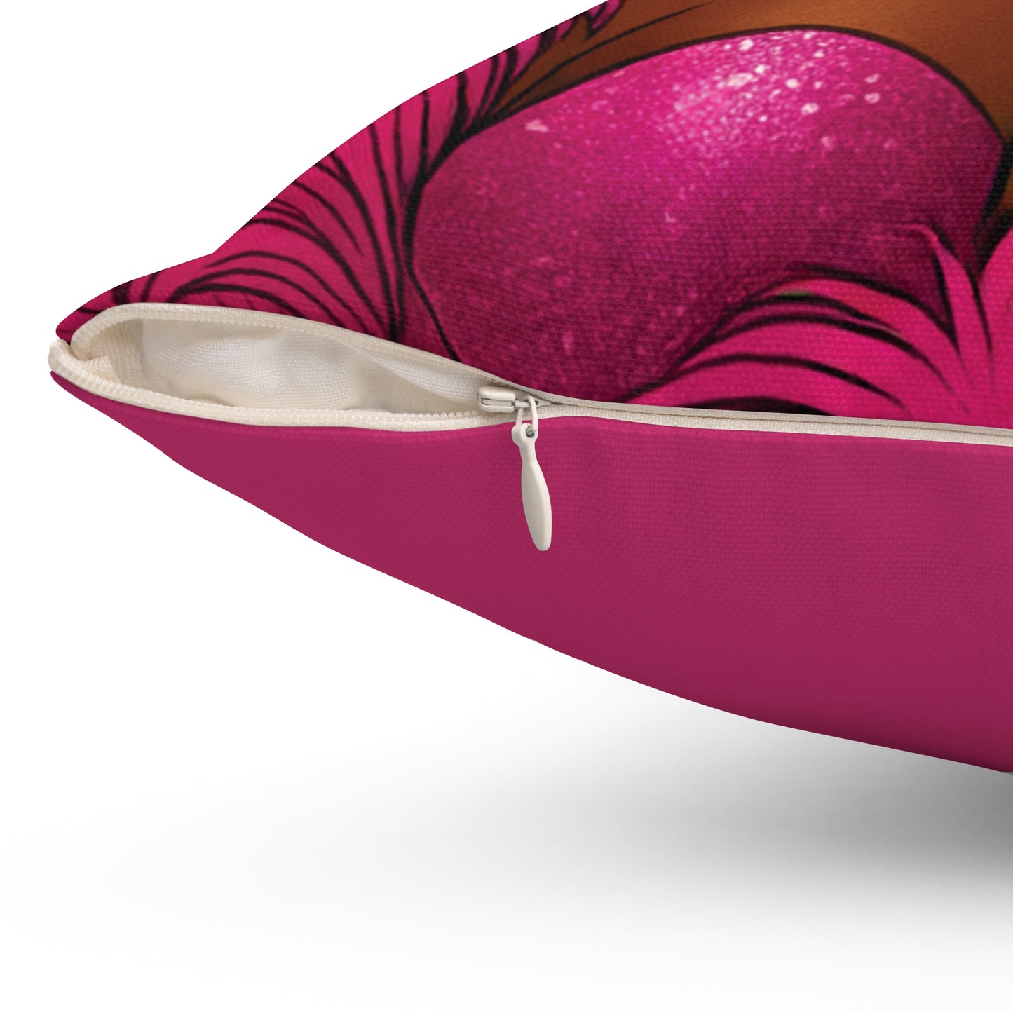 Slayin' In Pink - Spun Polyester Square Pillow