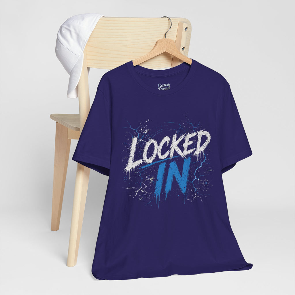 Locked In (Blue) - Jersey Short Sleeve Tee