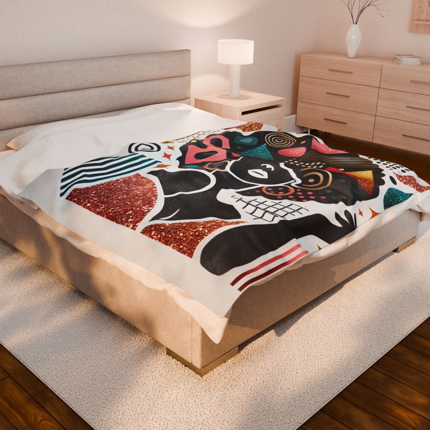 Crowned in Confidence – Plush Velveteen Blanket