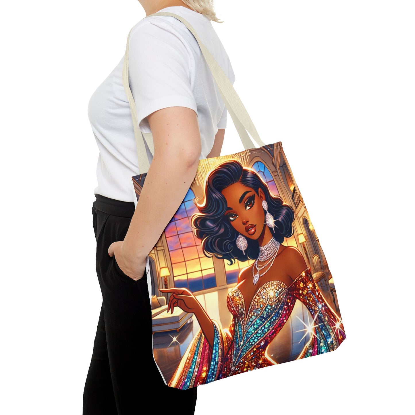 "Elegance Suits Me" (Hazel) - Tote Bag (AOP)