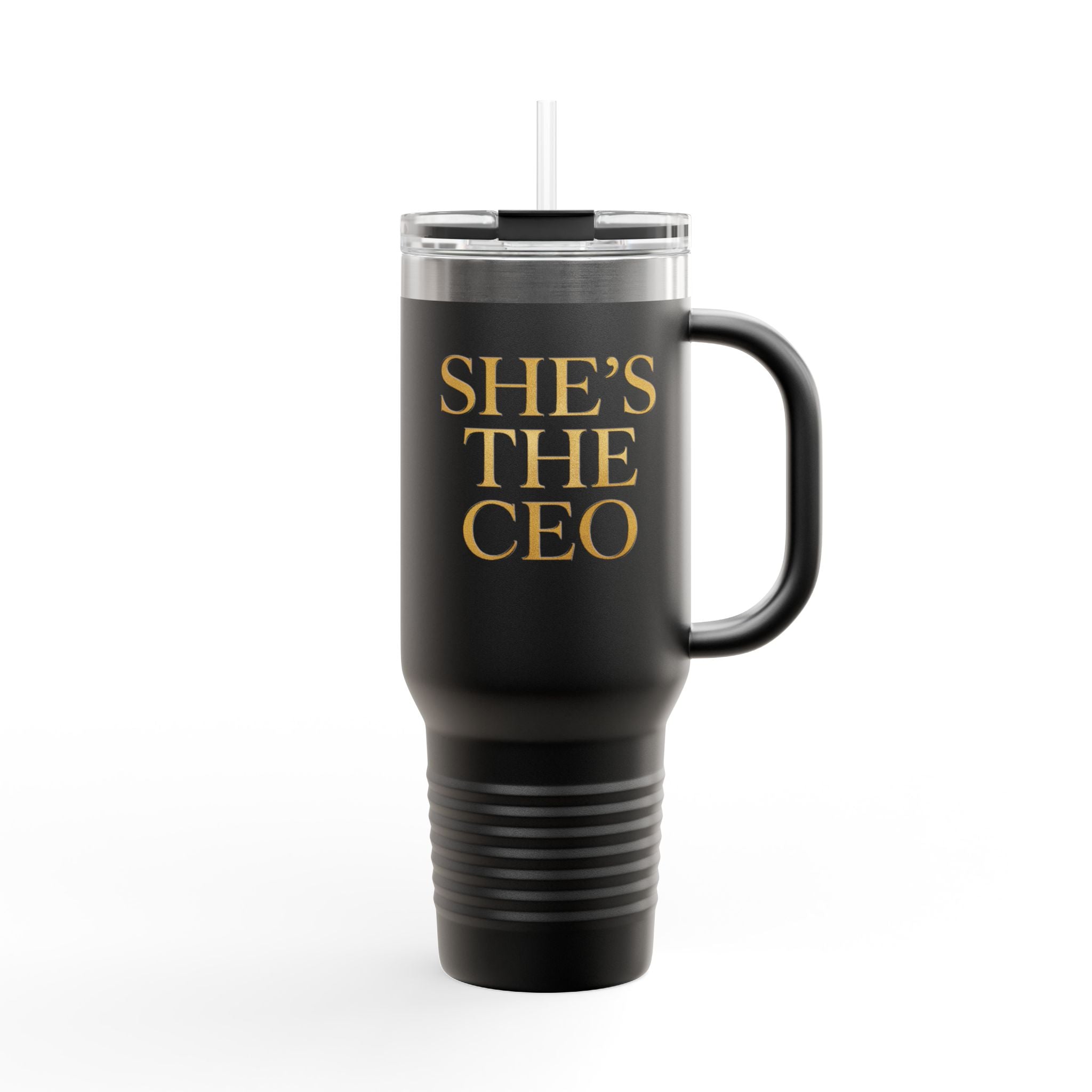 She's The CEO - Insulated Travel Mug, 40oz