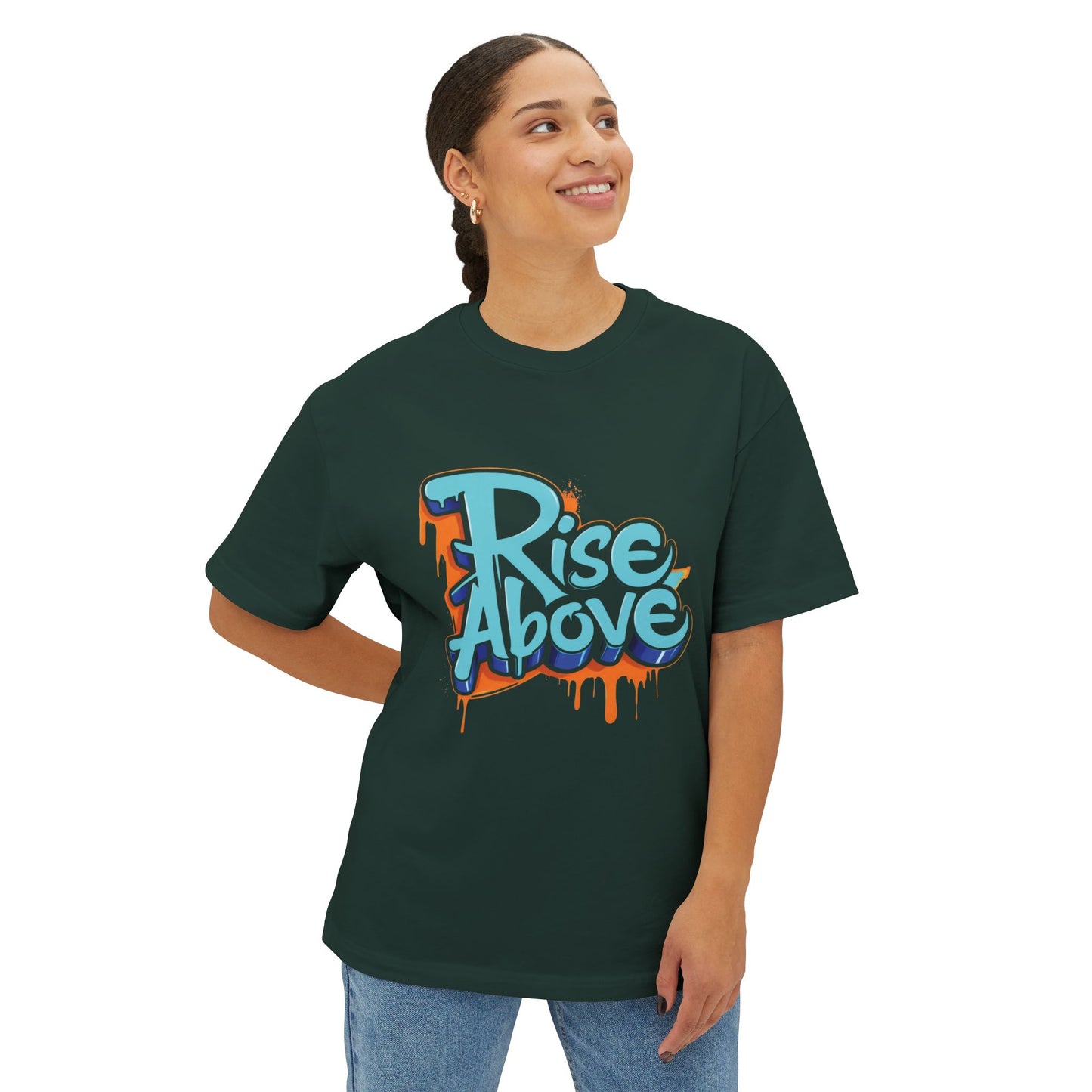 Rise Above - Unisex Oversized Boxy Tee