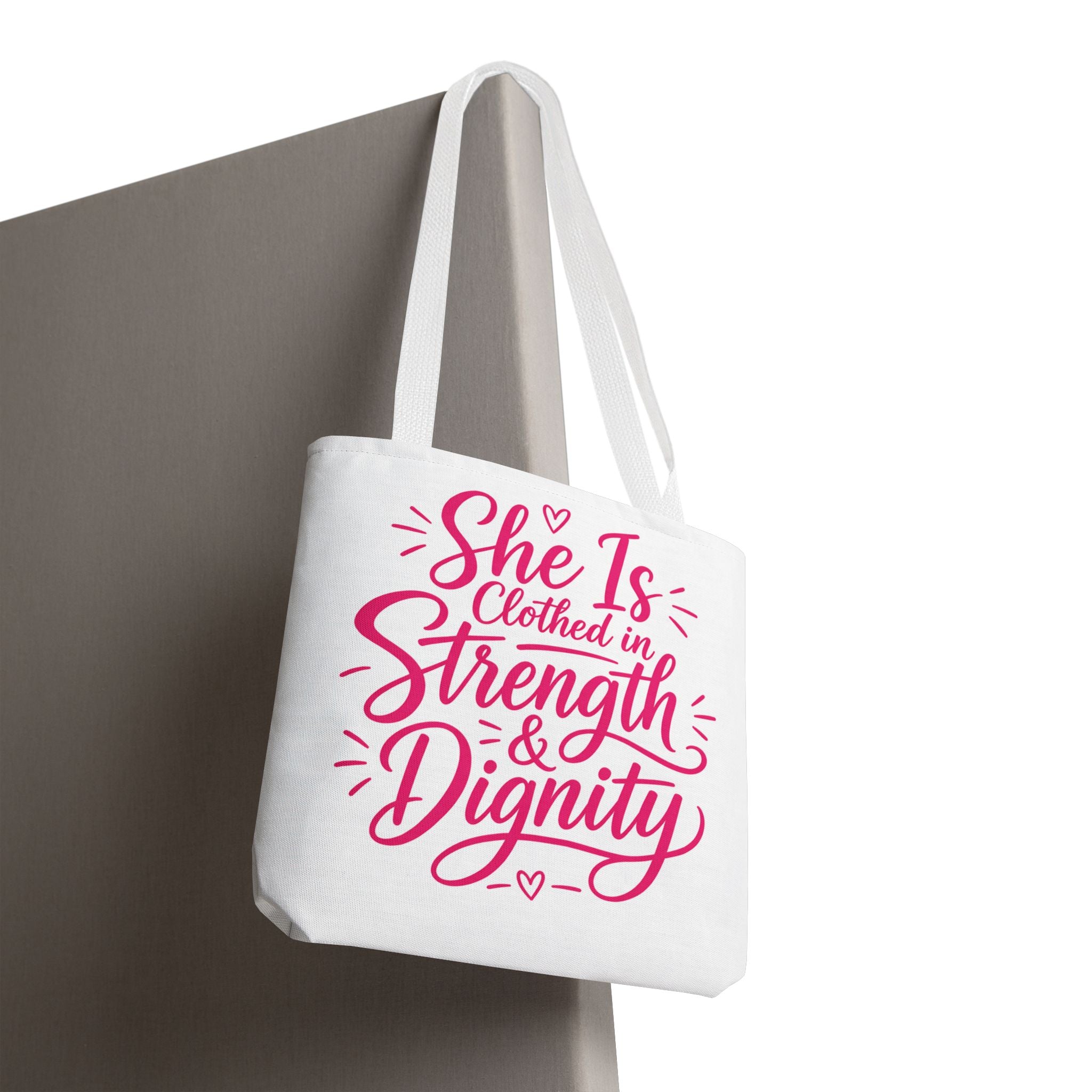 She Is Clothed in Strength & Dignity - Tote Bag