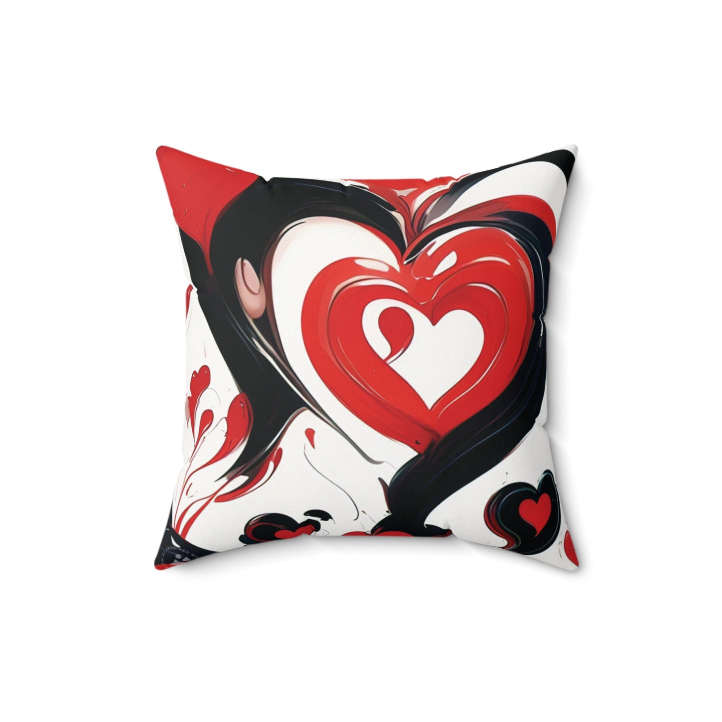 Hearts & Love - Spun Polyester Square Pillow