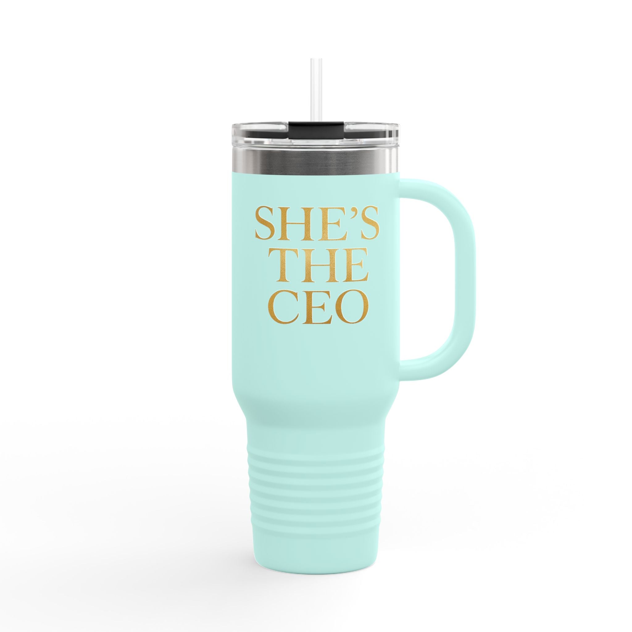 She's The CEO - Insulated Travel Mug, 40oz