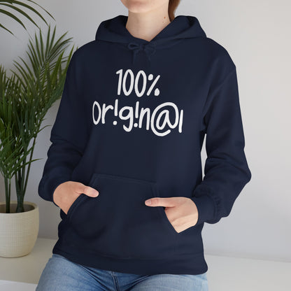 "100% Or!g!n@l" - Unisex Heavy Blend™ Hooded Sweatshirt