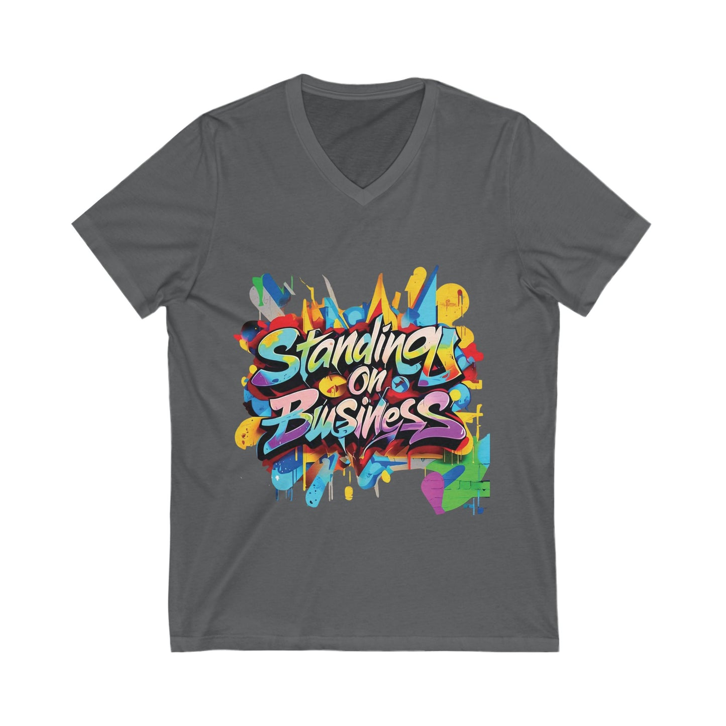 Standing on Business - Unisex Jersey Short Sleeve V-Neck Tee