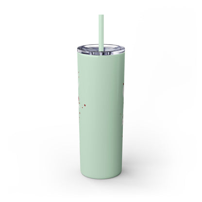Beauty Speaks - Skinny Tumbler with Straw, 20oz - Creatively Designed Shop