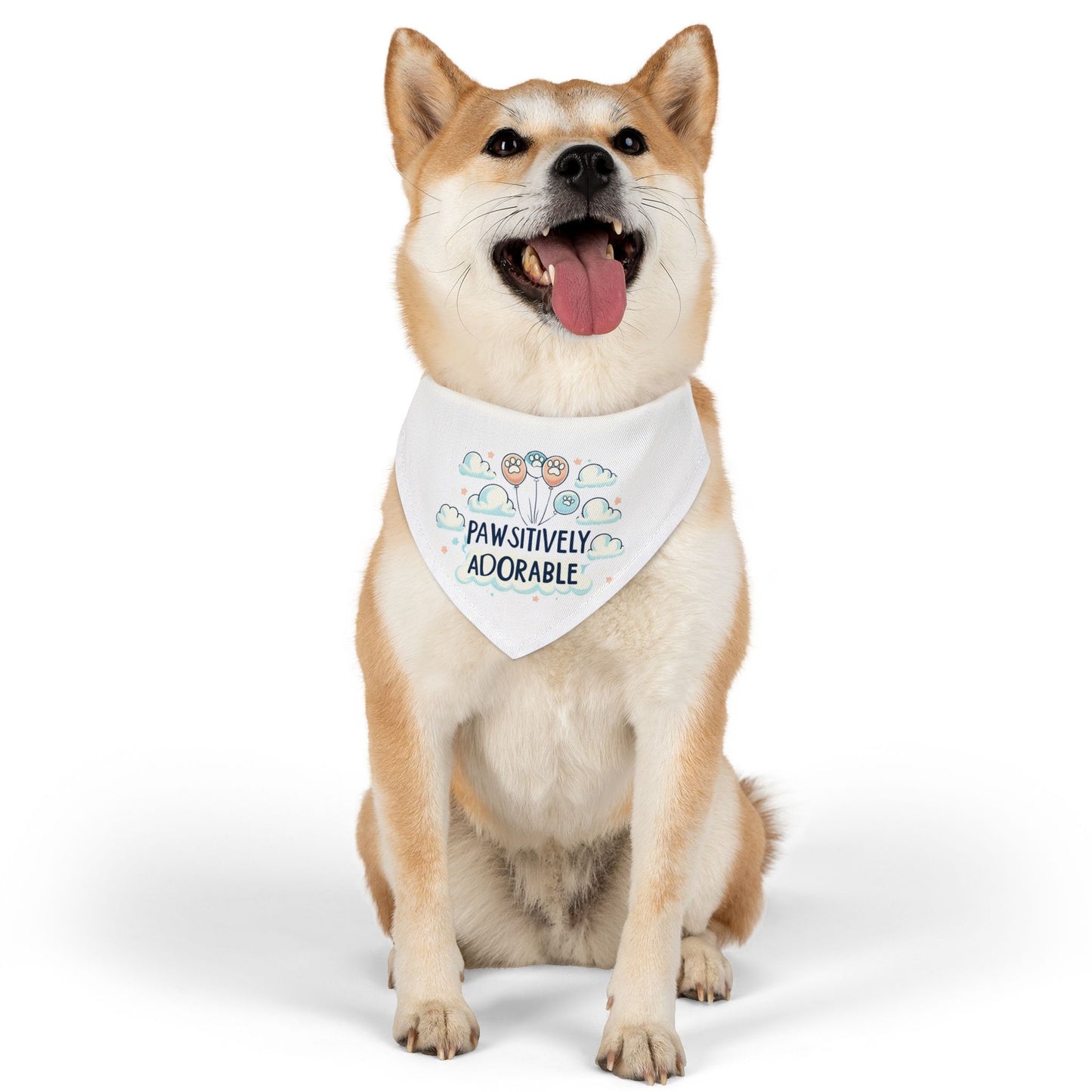 Pawsitively Adorable - Pet Bandana Collar - Creatively Designed Shop