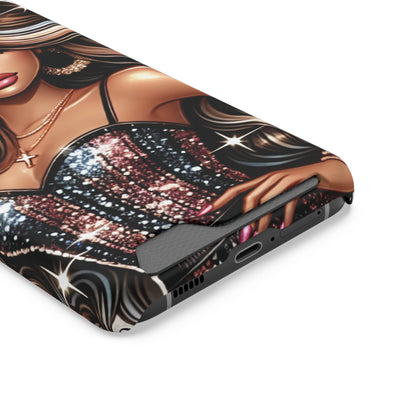 "Beautiful" - Phone Case With Card Holder - Creatively Designed Shop