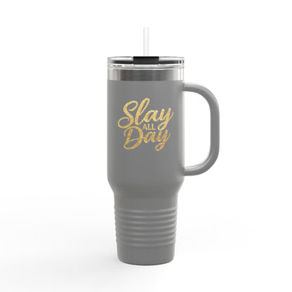 "Slay All Day" - Insulated Travel Mug, 40oz