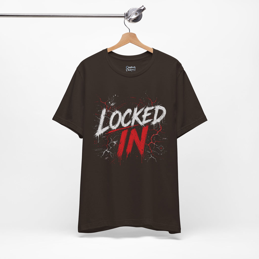 Locked In (Red) - Jersey Short Sleeve Tee