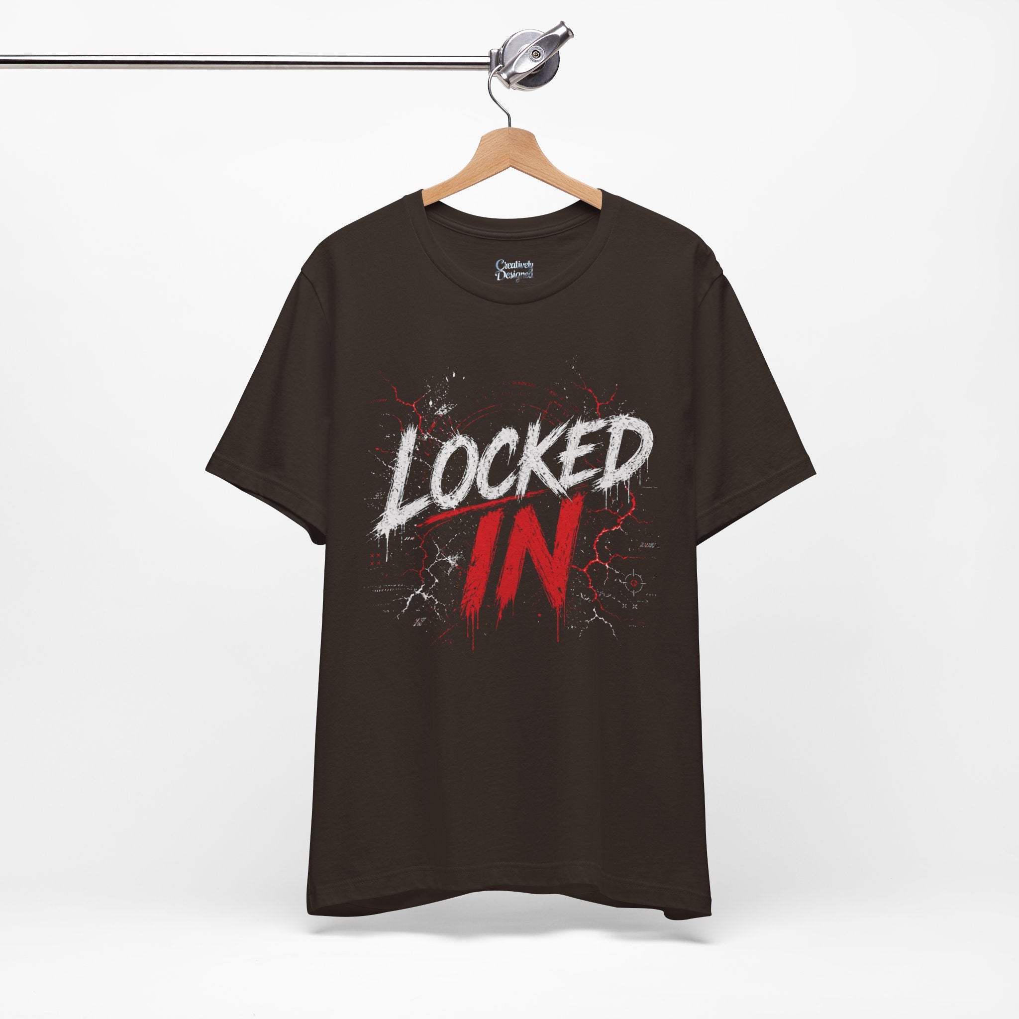 Locked In (Red) - Jersey Short Sleeve Tee