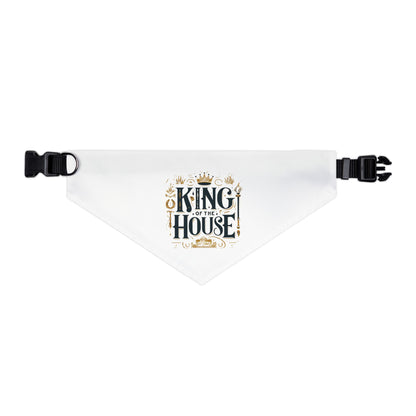 King of the House - Pet Bandana Collar - Creatively Designed Shop