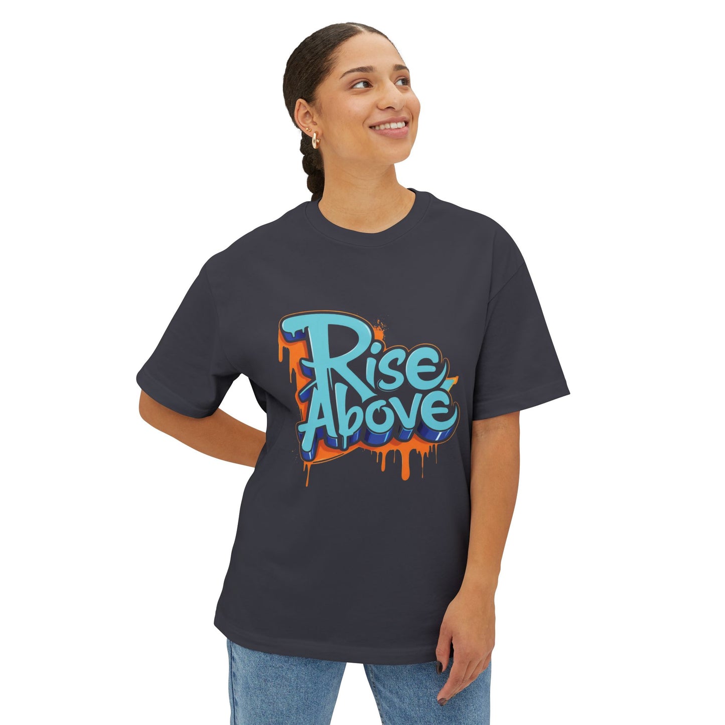 Rise Above - Unisex Oversized Boxy Tee