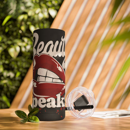 Beauty Speaks - Maars Maker Skinny Matte Tumbler, 20oz - Creatively Designed Shop
