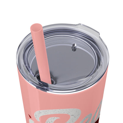 Beauty Speaks - Skinny Tumbler with Straw, 20oz