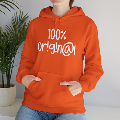 "100% Or!g!n@l" - Unisex Heavy Blend™ Hooded Sweatshirt