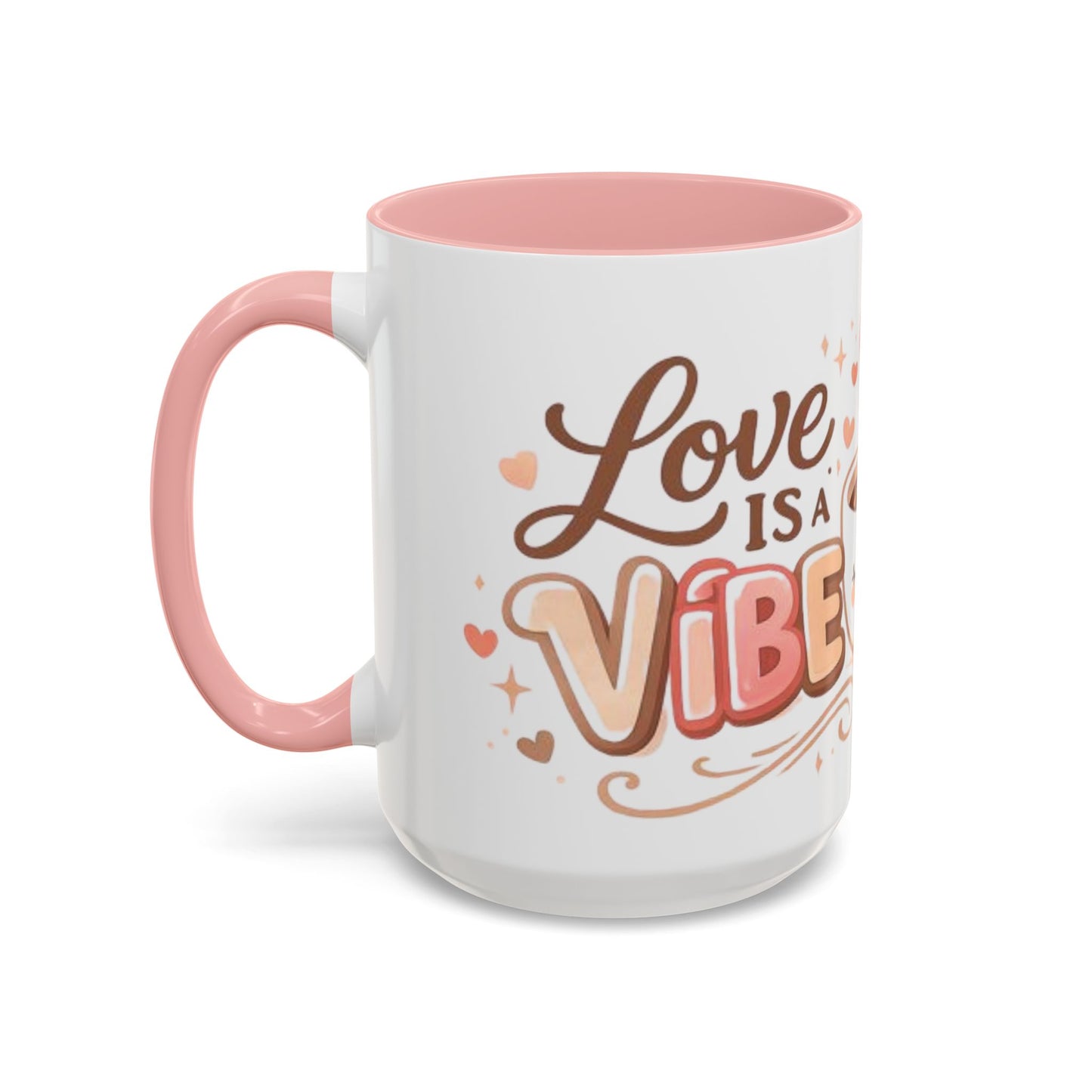 Love Is a Vibe – Accent Coffee Mug