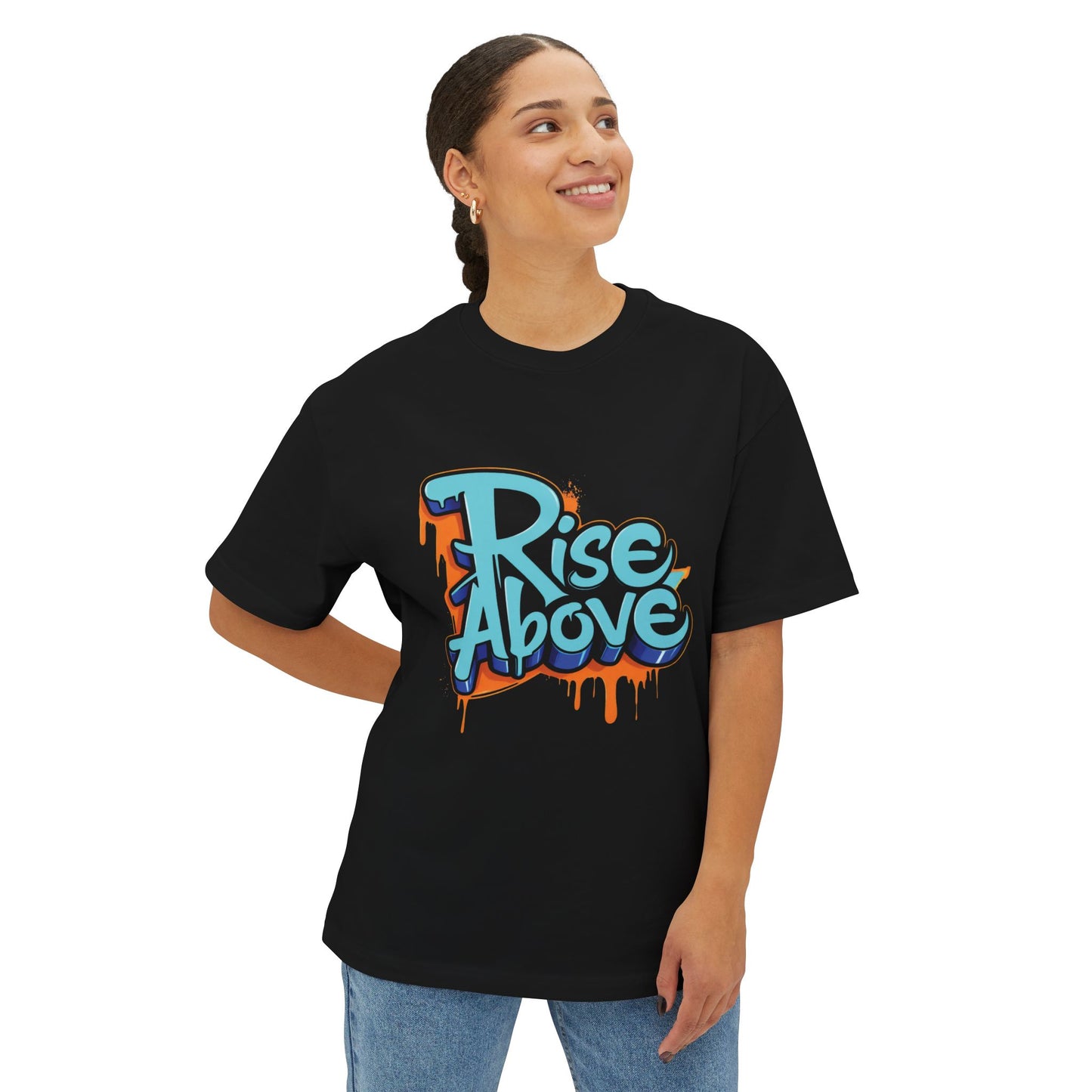 Rise Above - Unisex Oversized Boxy Tee