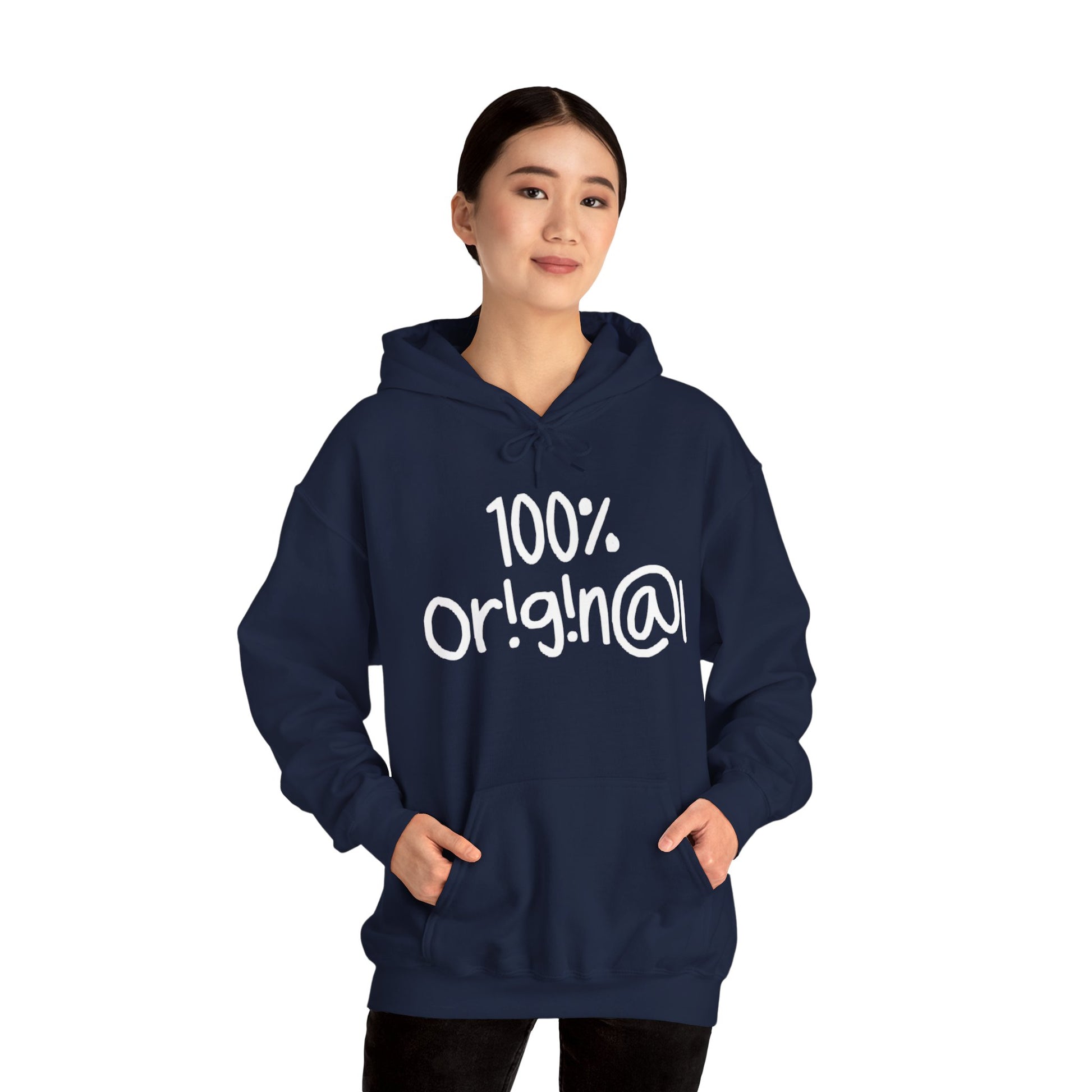 "100% Or!g!n@l" - Unisex Heavy Blend™ Hooded Sweatshirt - Creatively Designed Shop