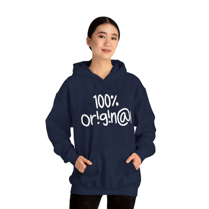 "100% Or!g!n@l" - Unisex Heavy Blend™ Hooded Sweatshirt - Creatively Designed Shop
