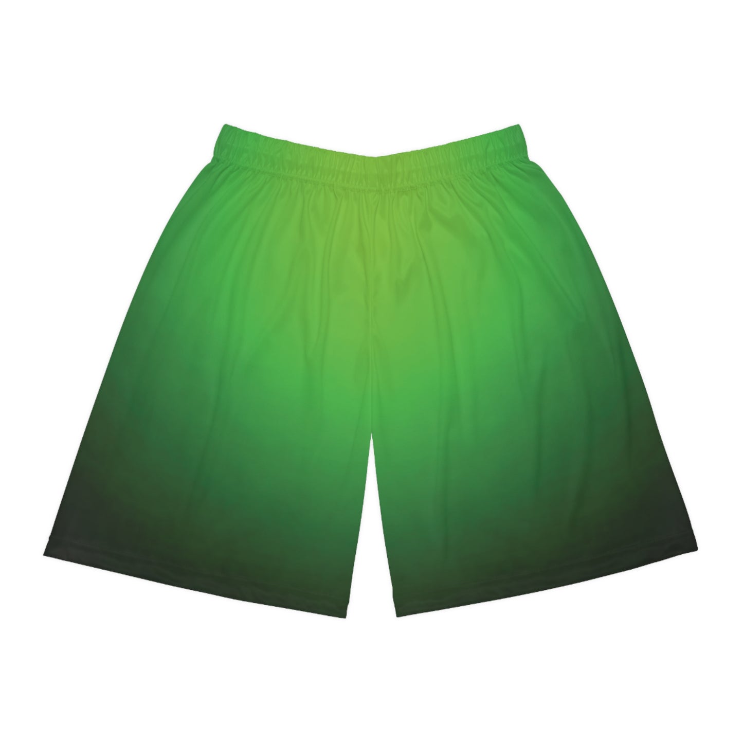 Faded to Green - Basketball Shorts (AOP) - Creatively Designed Shop