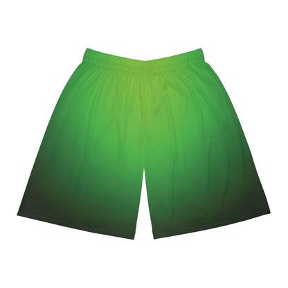 Faded to Green - Basketball Shorts (AOP) - Creatively Designed Shop