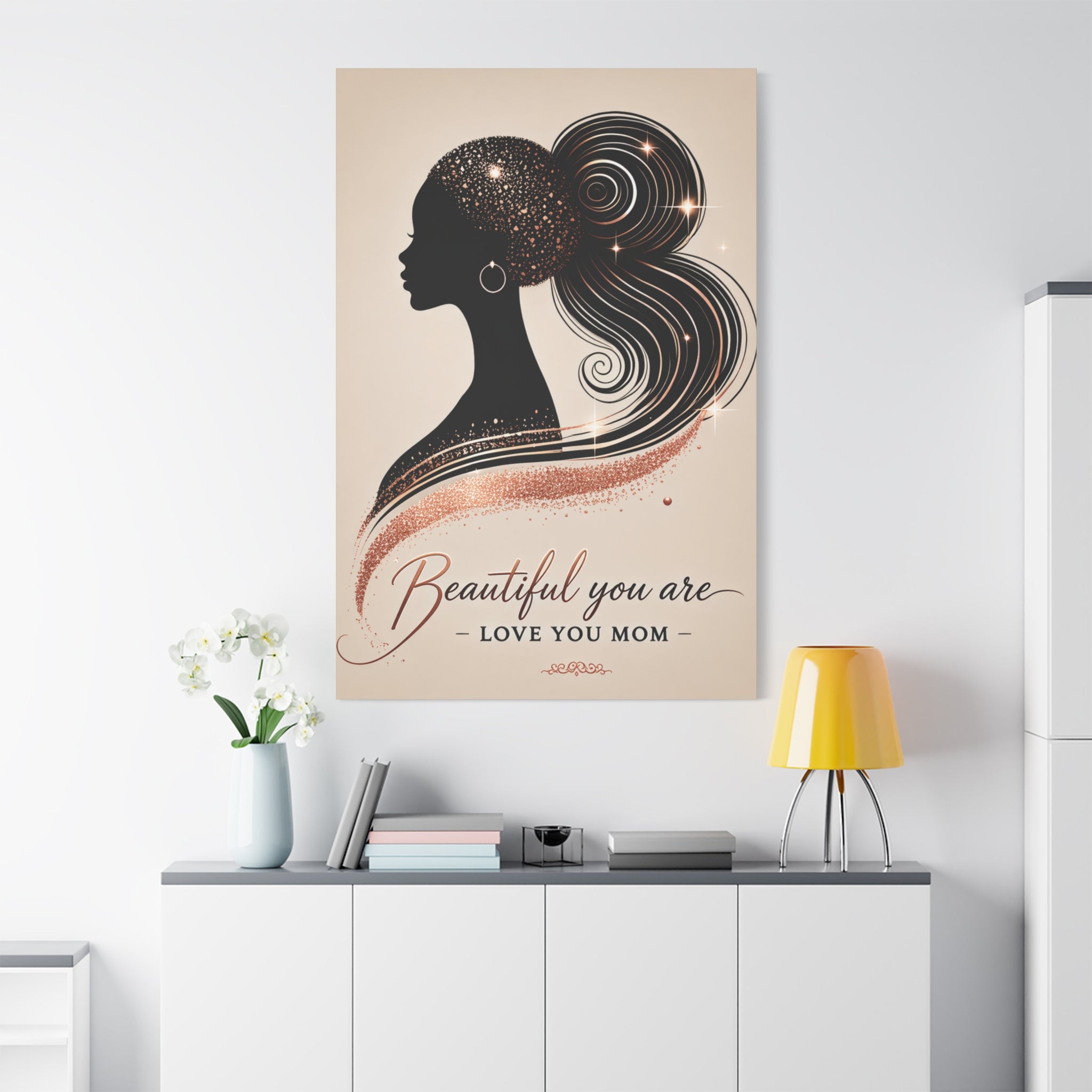 Beautiful You Are – Love You Mom - Matte Canvas Wall Art