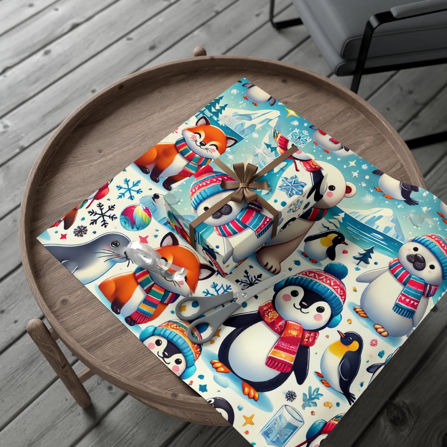 Penguins & Polar Bears - Gift Wrap Papers - Creatively Designed Shop
