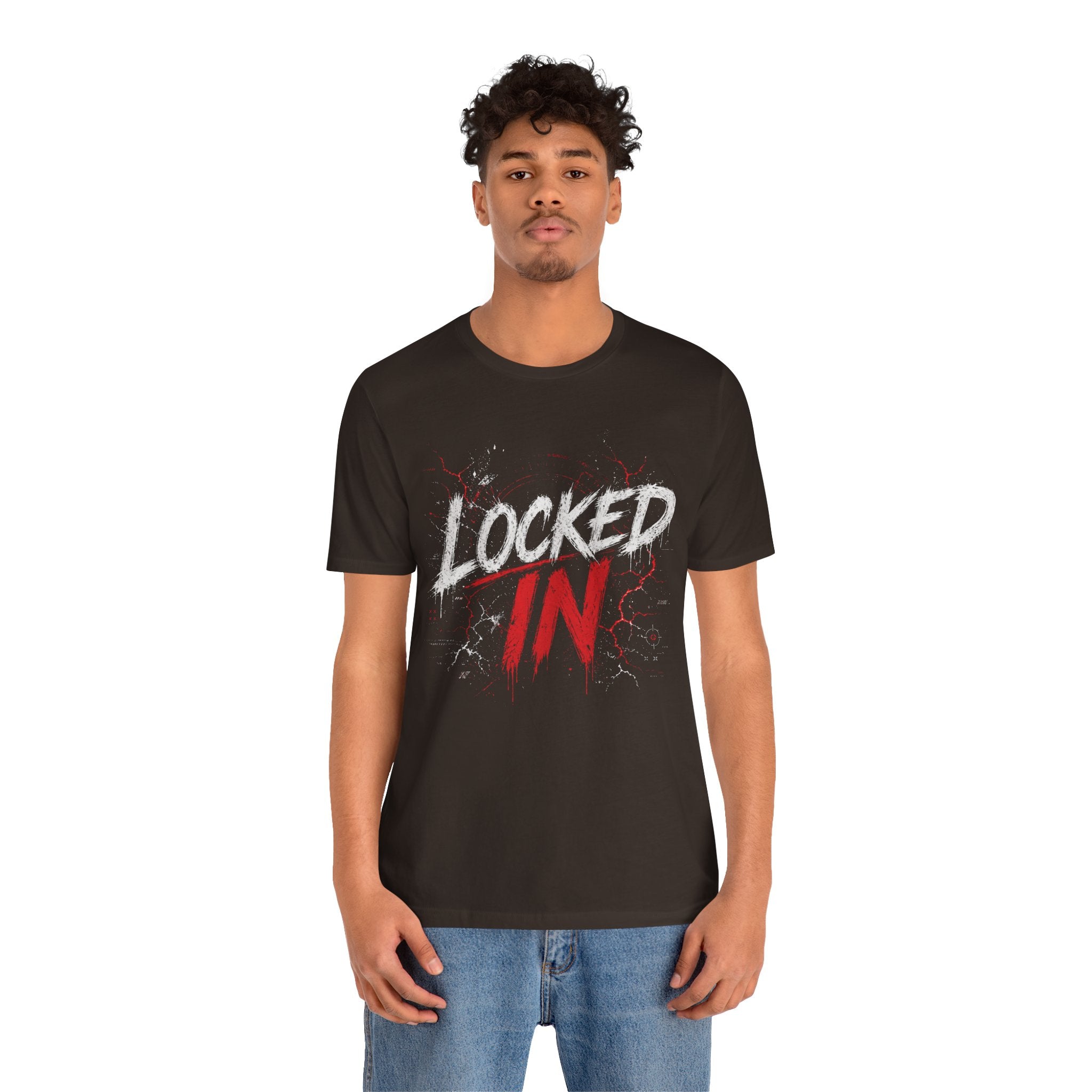 Locked In (Red) - Jersey Short Sleeve Tee