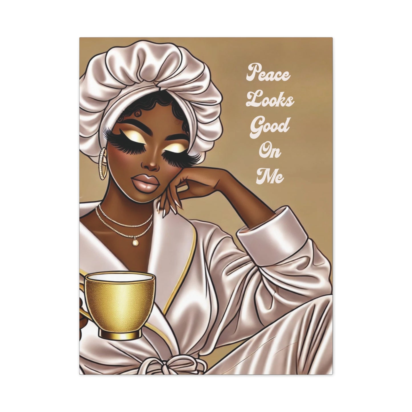 Peace Looks Good On Me - Canvas Art