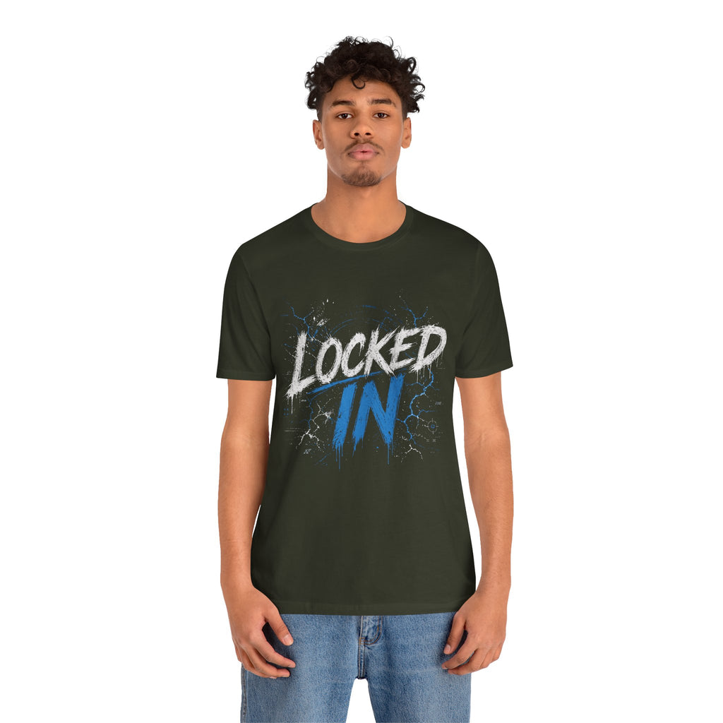 Locked In (Blue) - Jersey Short Sleeve Tee