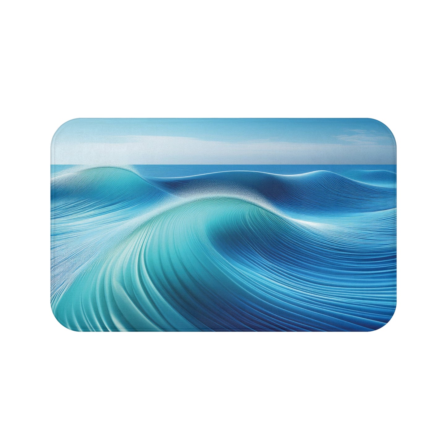 Shades of Blue Waves - Bath Mat