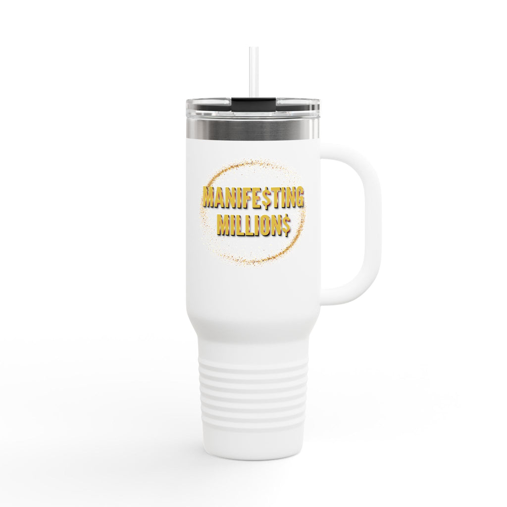 "Manifesting Millions" - Insulated Travel Mug, 40oz