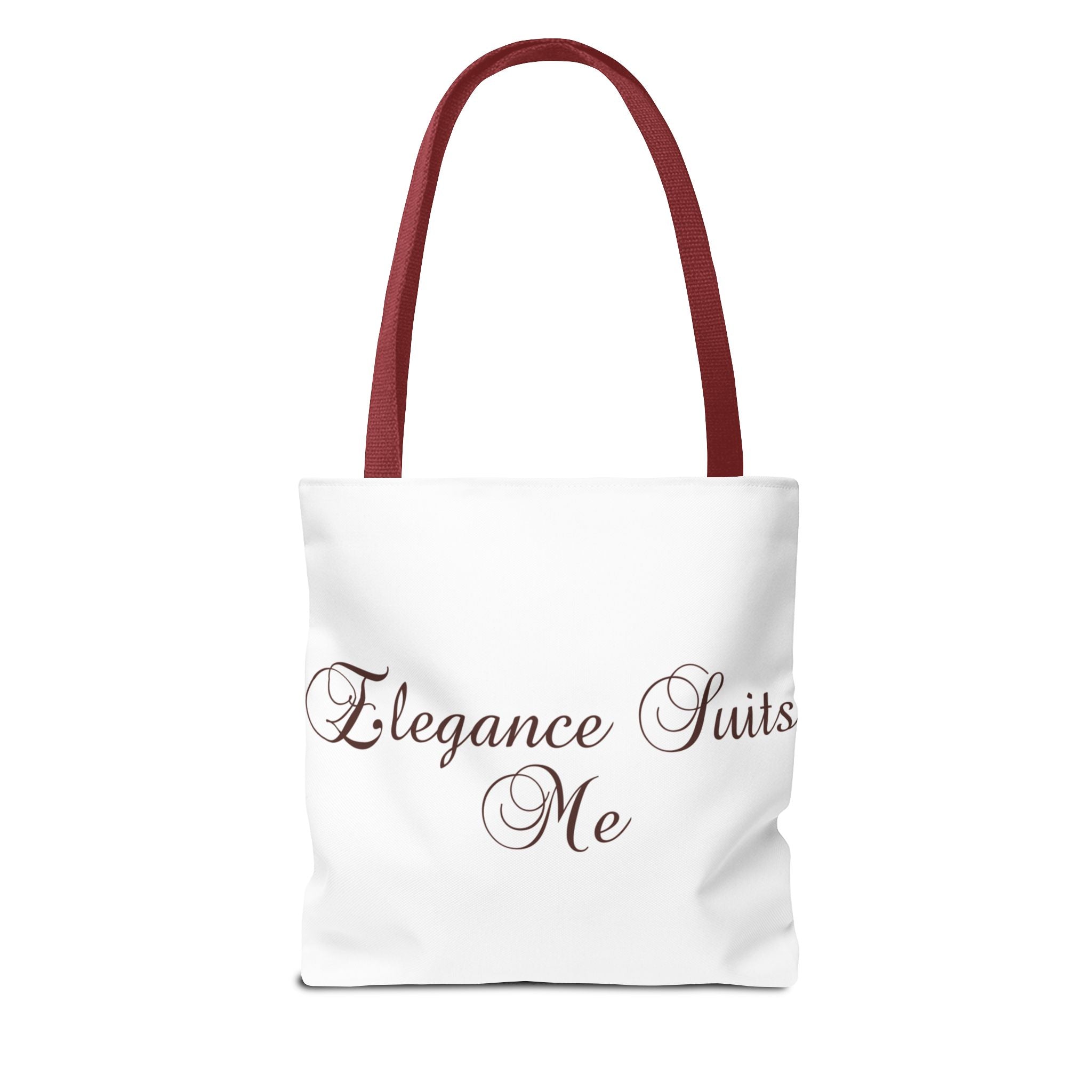 "Elegance Suits Me" (Purple) - Tote Bag (AOP)