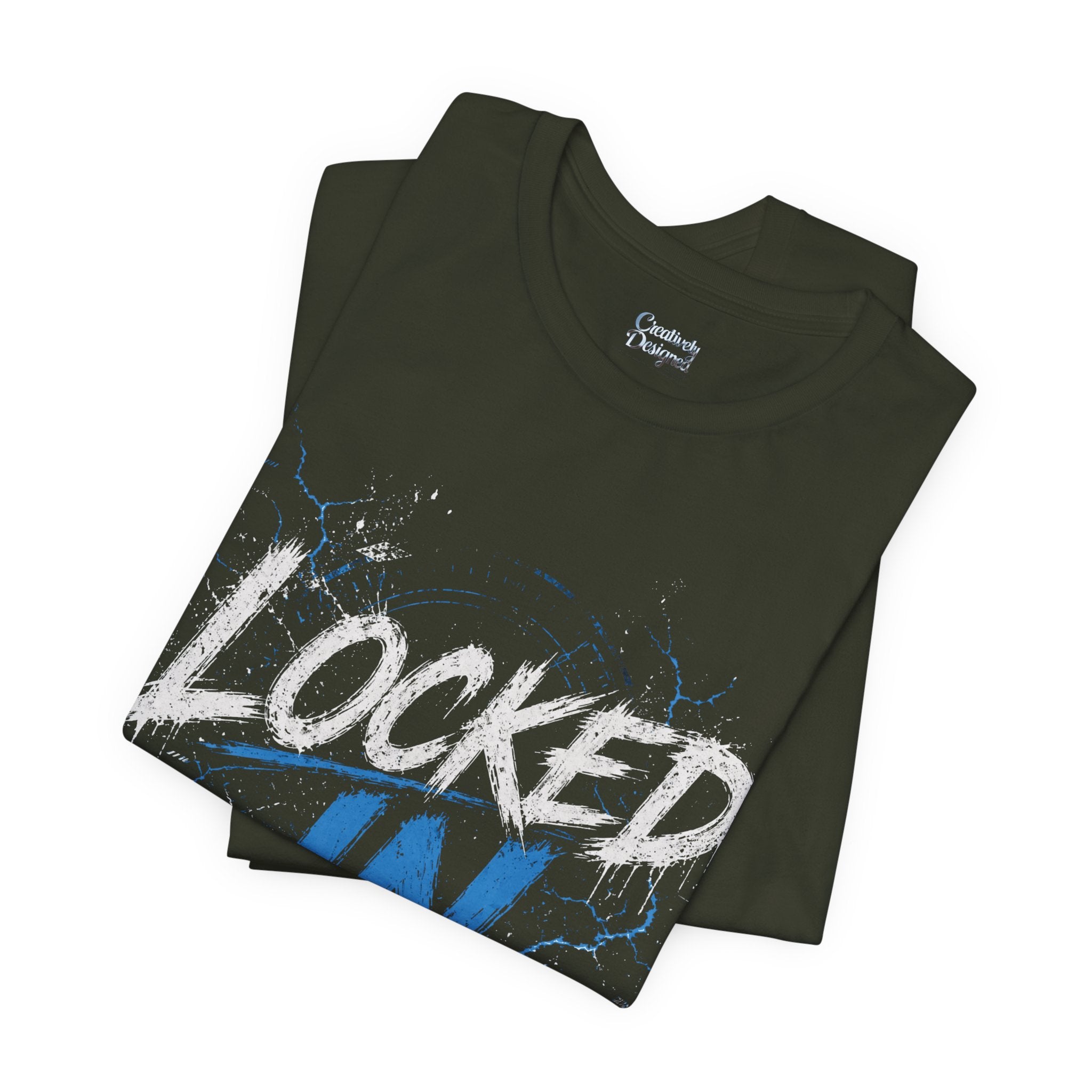 Locked In (Blue) - Jersey Short Sleeve Tee