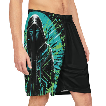 Mystery in Splatter - Basketball Shorts (AOP)