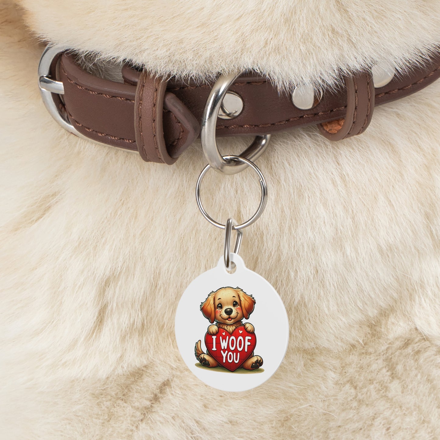I Woof You - Pet Tag - Creatively Designed Shop