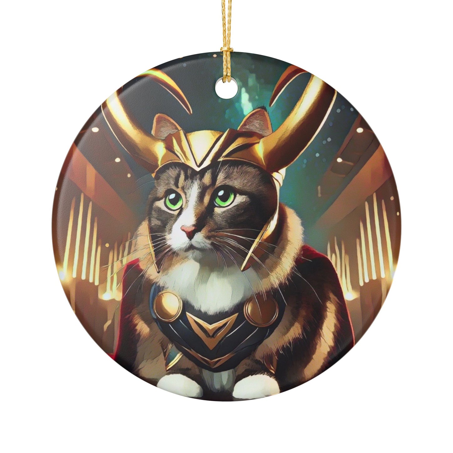 "A Very Loki Christmas" - Ceramic Decoration Ornament, (1pc)