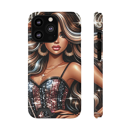 "Beautiful" - Phone Case With Card Holder - Creatively Designed Shop