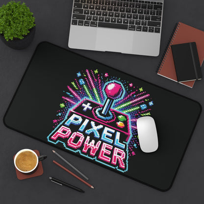 "Pixel Power" - Desk Mat - Creatively Designed Shop