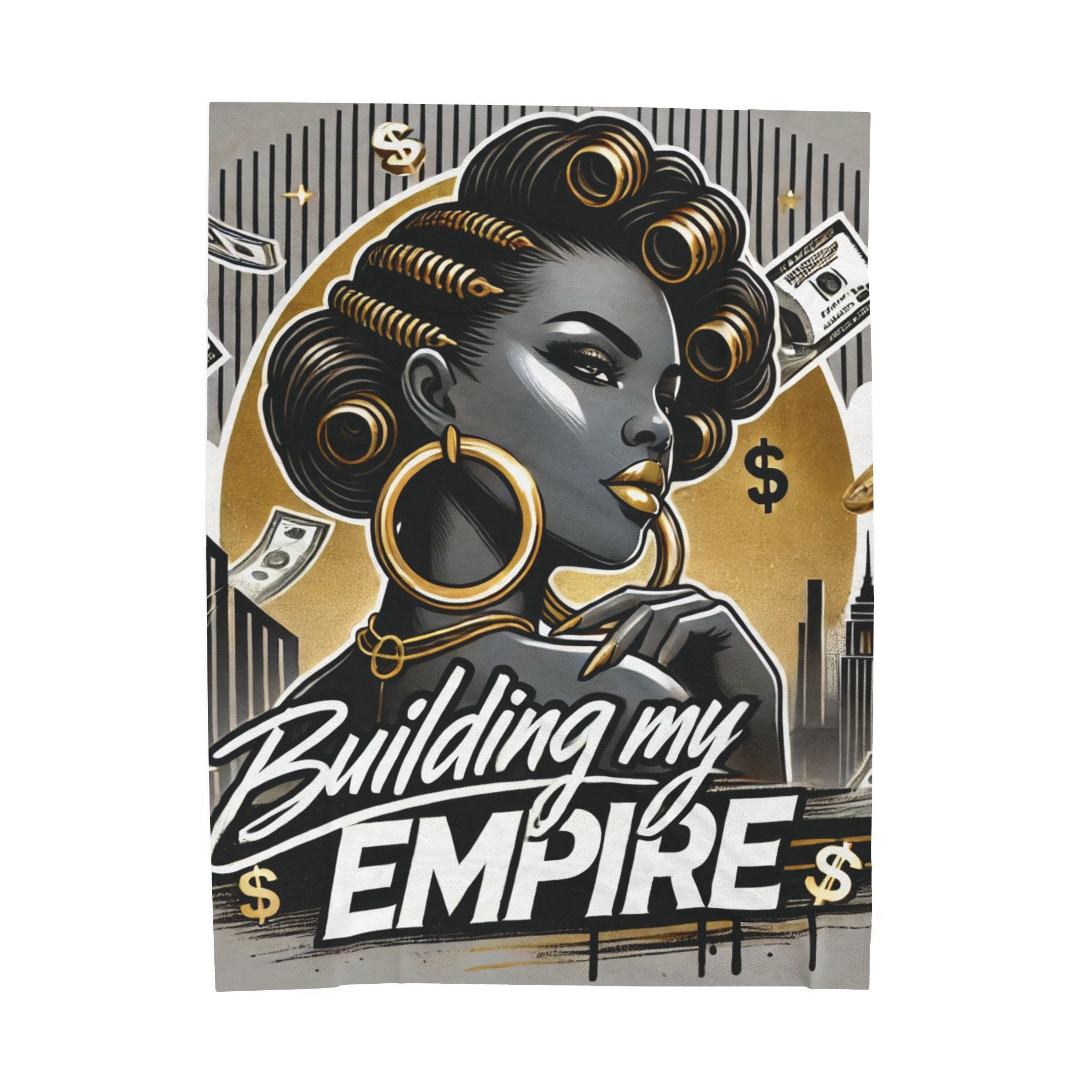 Building My Empire – Plush Velveteen Blanket