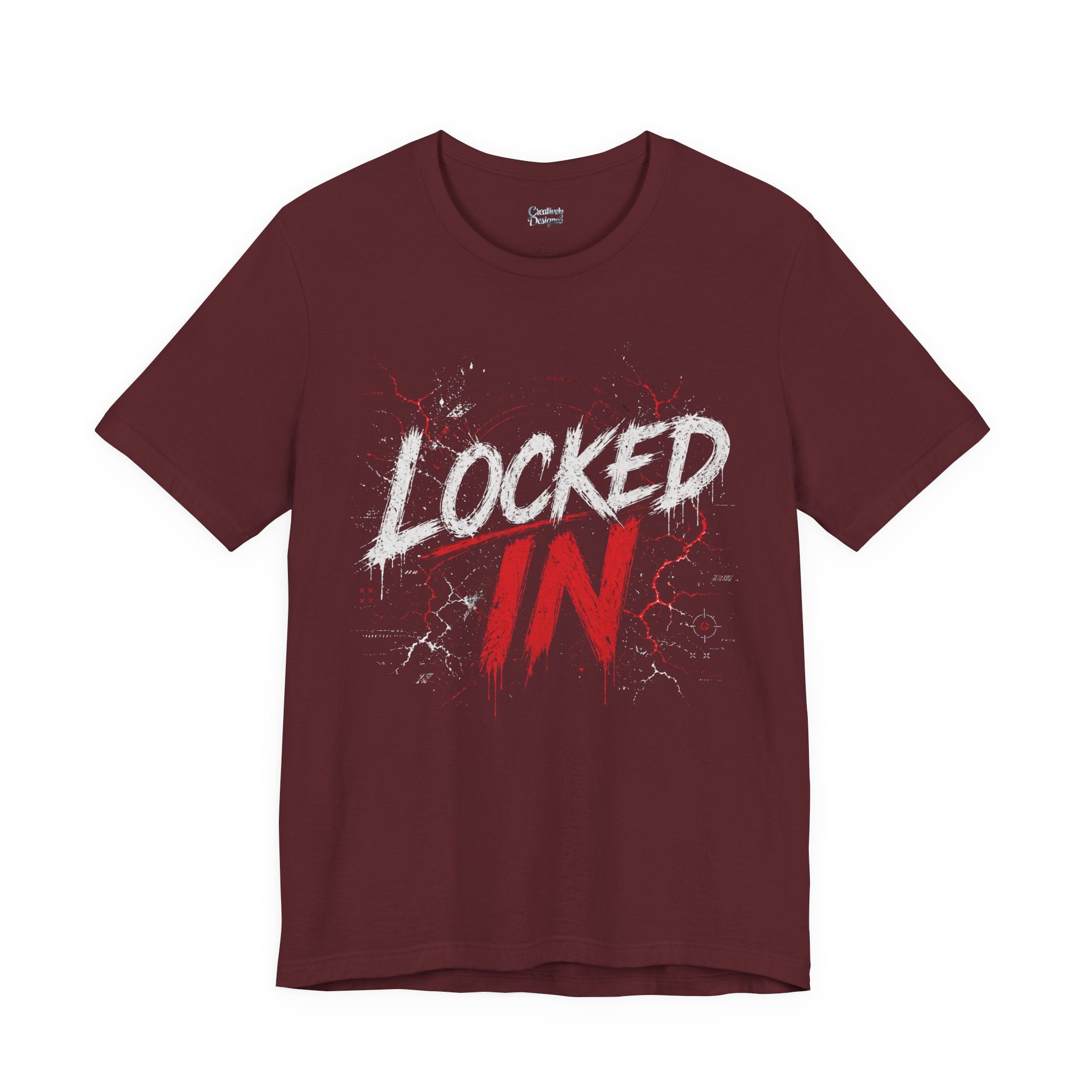 Locked In (Red) - Jersey Short Sleeve Tee