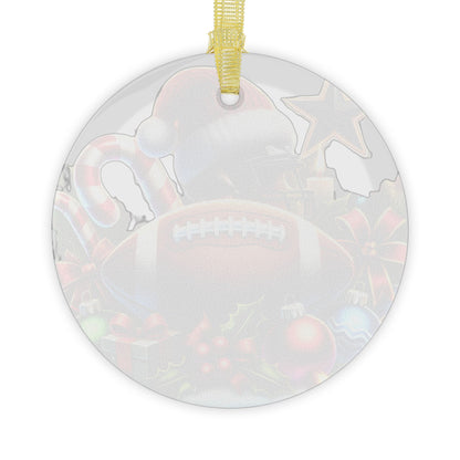 Football Christmas - Glass Ornaments