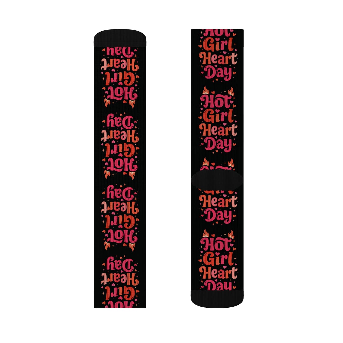 Hot Girl Heart Day Socks