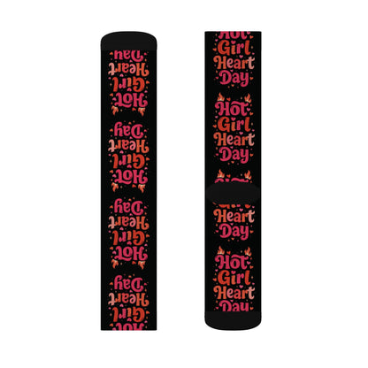 Hot Girl Heart Day Socks
