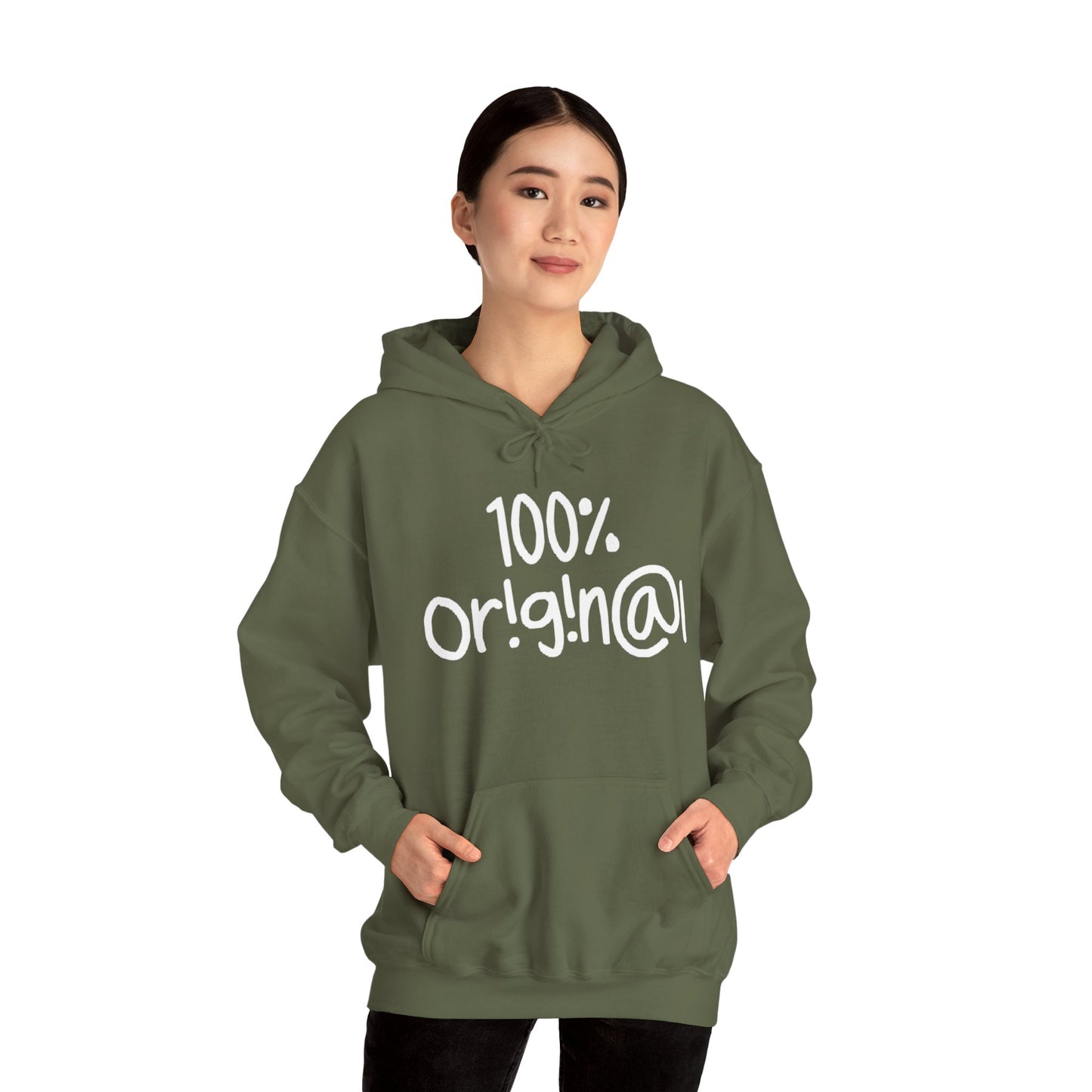 "100% Or!g!n@l" - Unisex Heavy Blend™ Hooded Sweatshirt - Creatively Designed Shop